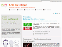 Tablet Screenshot of abcdietetique.fr